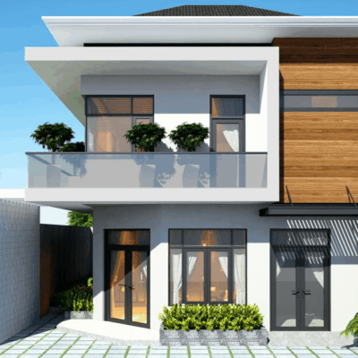 Dịch vụ xây nhà 2 tầng 100m2
