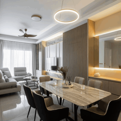 Thiết kế thi công nội thất chung cư 1 phòng ngủ đẹp