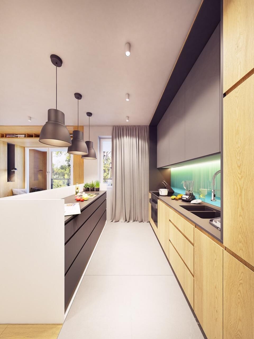 Thi công nội thất chung cư 2 phòng ngủ